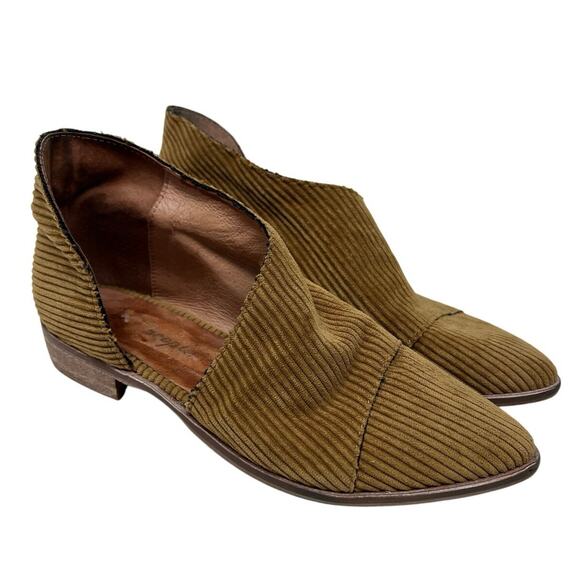 Free People Royale Cut-Out Corduroy Flats in Tan EU 37 - Picture 2 of 9